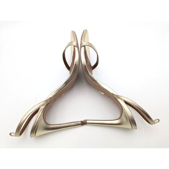 Kurt Geiger Brixton Ankle Strap Stiletto Heel Sandal Women's Gold Size US9 EU40 - Picture 5 of 10